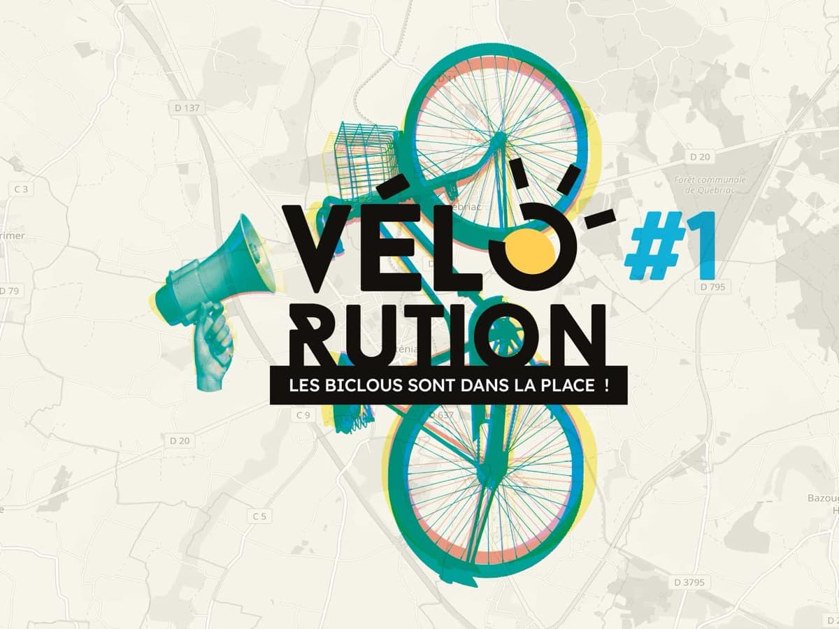 Communauté de communes Bretagne romantique, Vélorution — projet de design graphique de Jérôme Enel-Réhel
