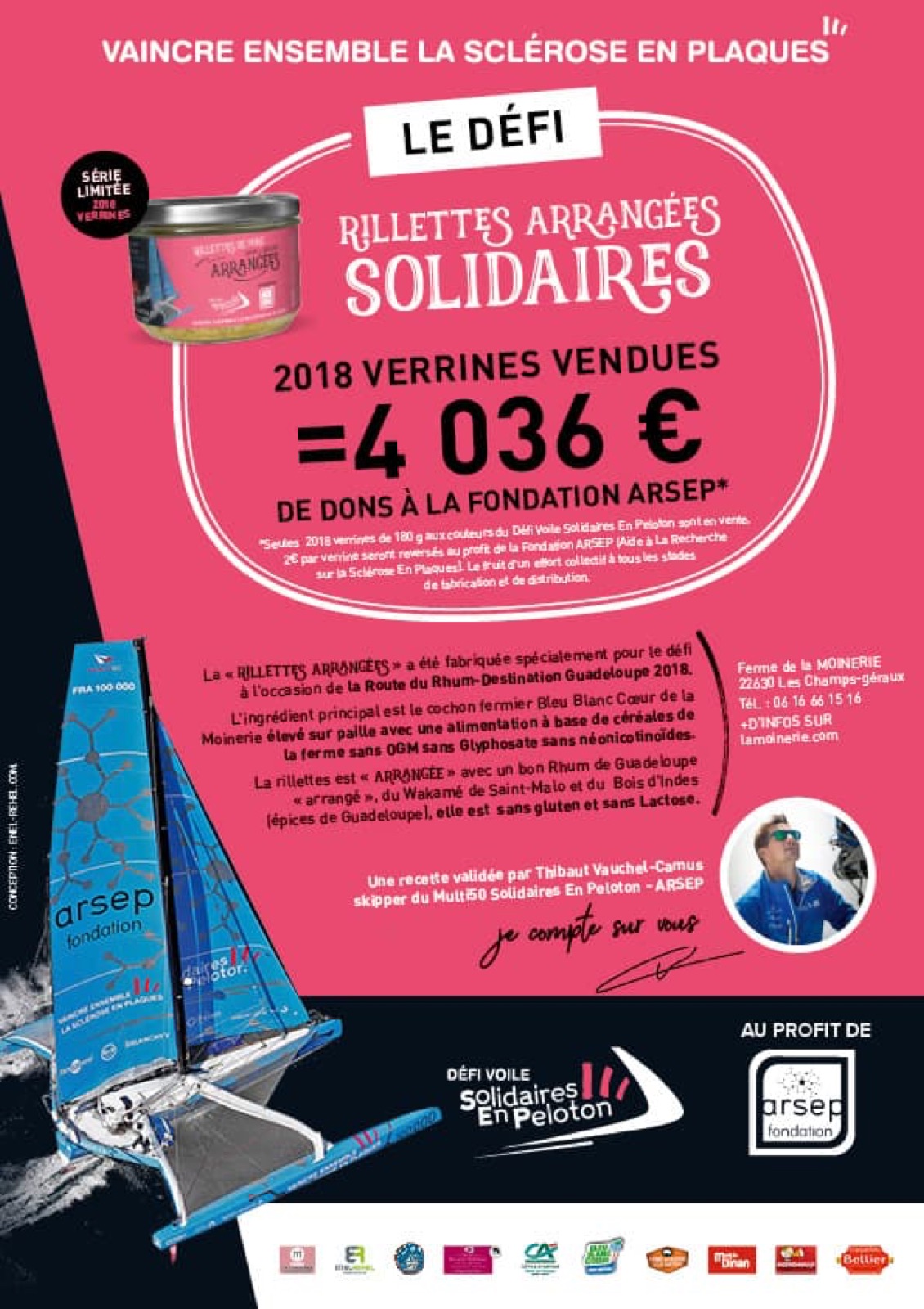 Pack Route du Rhum 2018 Lamoinerie Défi Voile Solidaires En Peloton