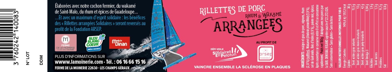 Pack Route du Rhum 2018 Lamoinerie Défi Voile Solidaires En Peloton