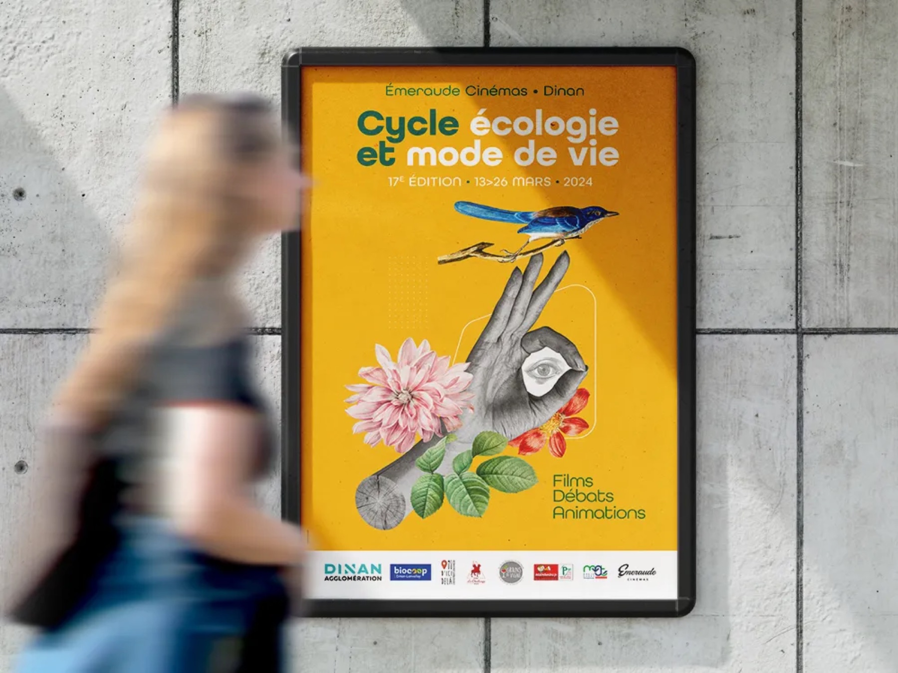 L'affiche en situation
